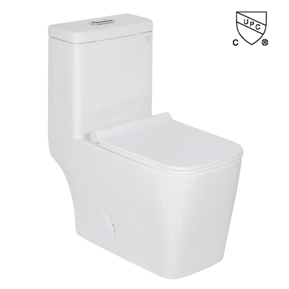 Modern One Piece Toilet Seat White 