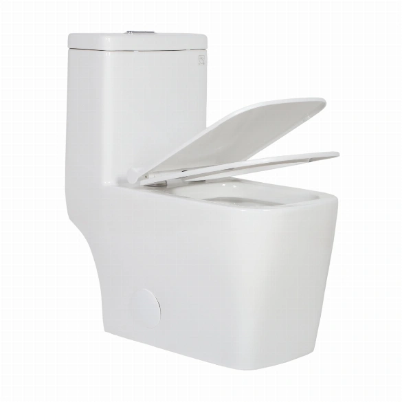 Modern One Piece Toilet Seat White 