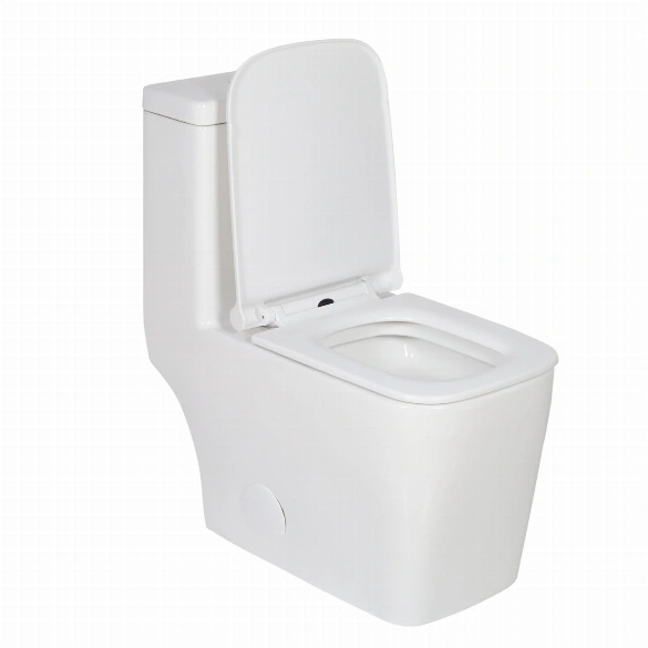 Modern One Piece Toilet Seat White 