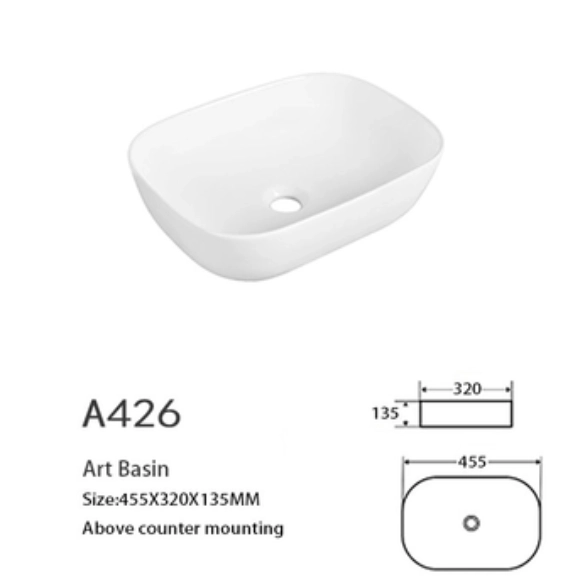Bathroom Wash Basin On Cabinet 