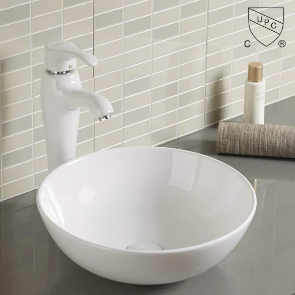 Elegance Above Counter Vessel Sink With Durability And High Gloss 