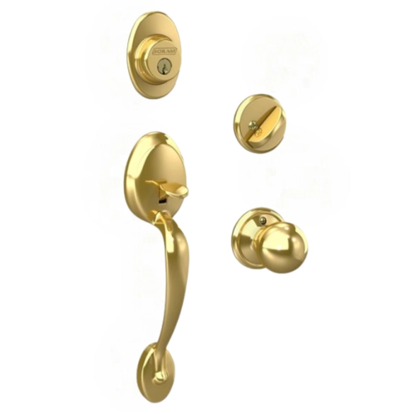 Entrance Door Lock Gold 