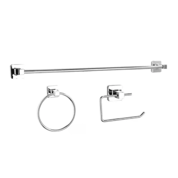 Chrome Round 3pc 