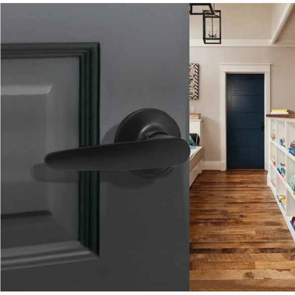 Lever Door Lock Black (PASSAGE) 