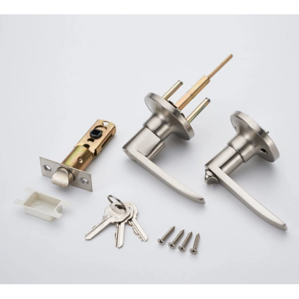 Lever Door Lock Pewter (KEY) 