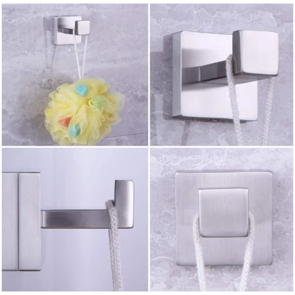 Solid Brush Nickle Accessory 3pc 
